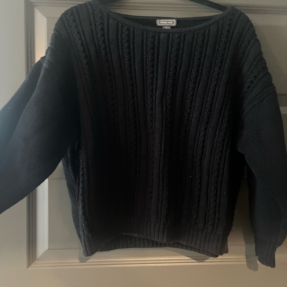 Jcrew Black Knit Sweater